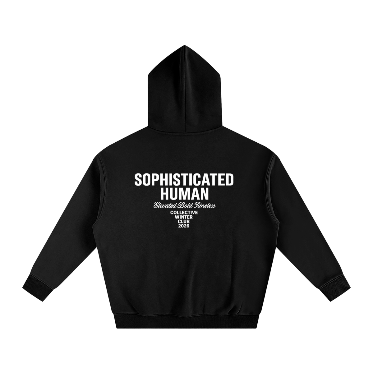 Oversize Fleeced Hoodie SH Black
